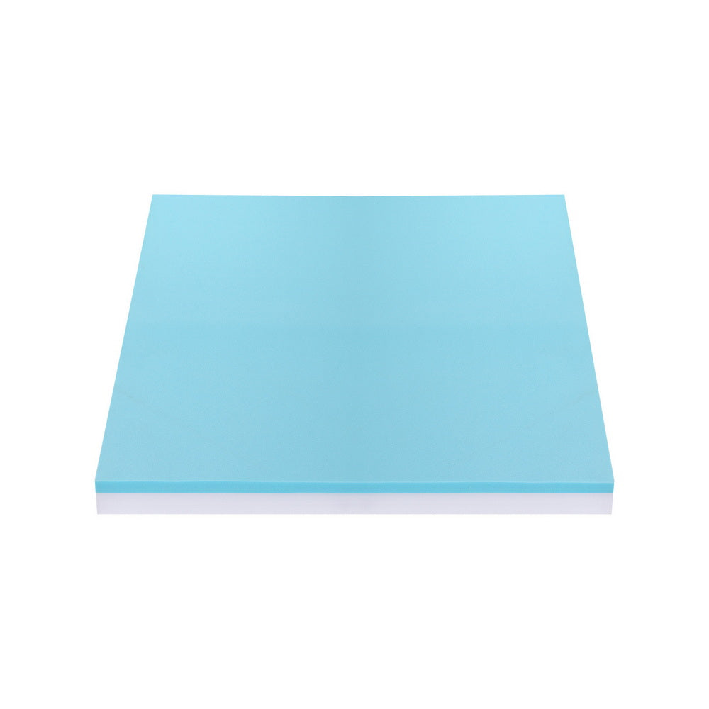 Giselle 8cm Memory Foam Mattress Topper Gel Dual Layer Foam Bamboo King Single - Image 3