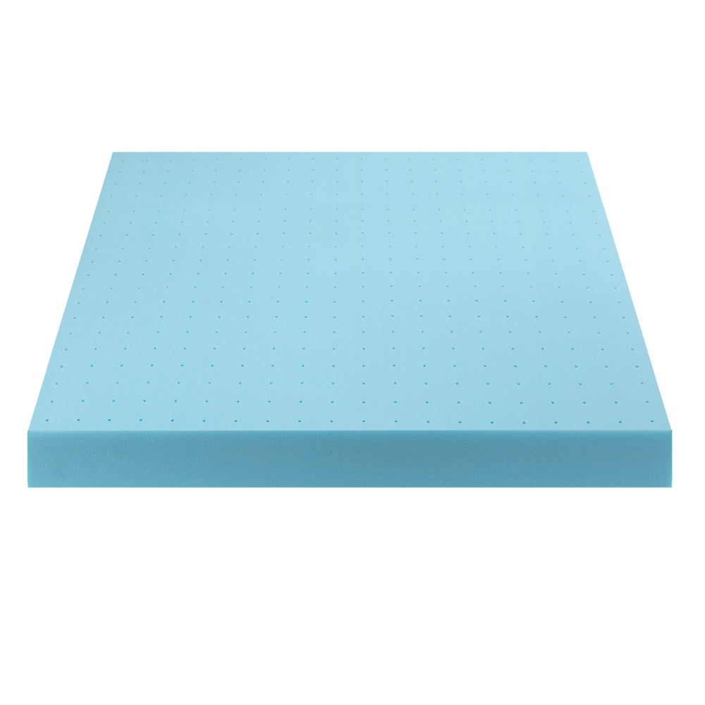 Giselle 12cm Memory Foam Mattress Topper Ventilated Cool Gel Bamboo Cover Double - Image 3