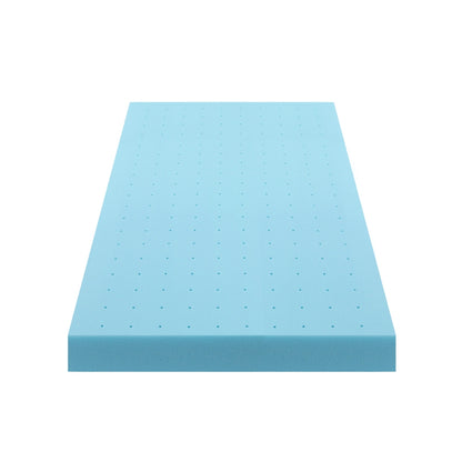 Giselle 12cm Memory Foam Mattress Topper Ventilated Cool Gel Bamboo Cover King Single - Image 3
