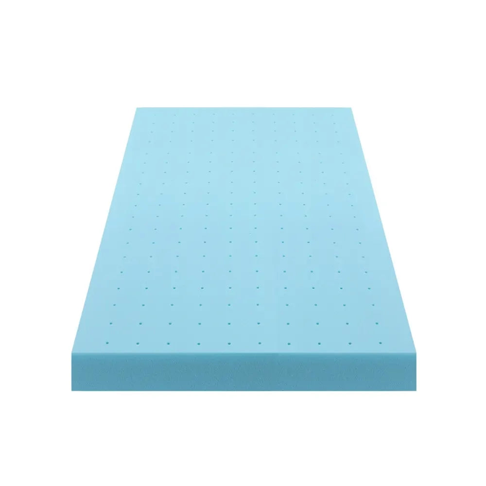 Giselle 12cm Memory Foam Mattress Topper Ventilated Cool Gel Bamboo Cover King Single - Image 3