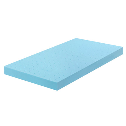 Giselle 12cm Memory Foam Mattress Topper Ventilated Cool Gel Bamboo Cover Single