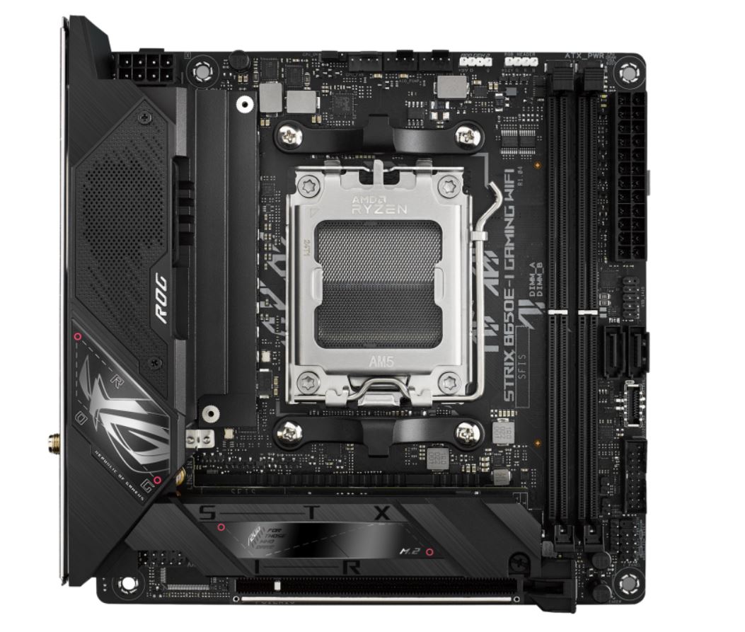 ASUS AMD B650E ROG STRIX B650E-I GAMING WIFI (AM5) Mini-ITX Motherboard, DDR5(2x), 10+2+1 Power S...