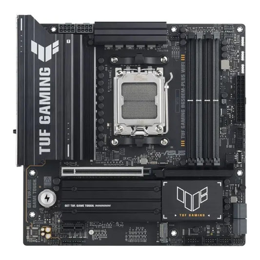 ASUS AMD TUF GAMING B650EM-PLUS WIFI (AM5) Micro-ATX Motherboard, DDR5 256GB, 1x PCIe 5.0 x16, 3x...