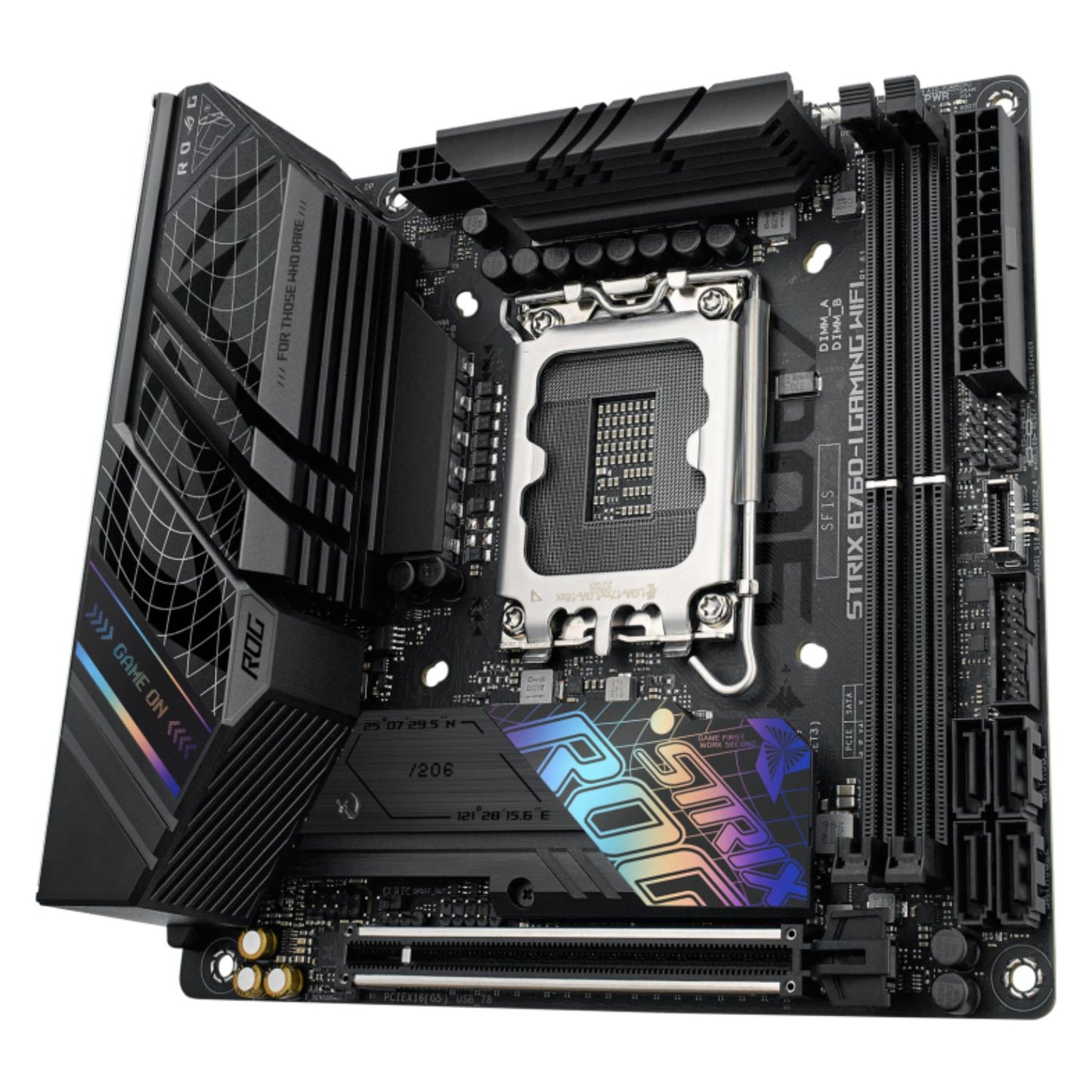 (Allocation TT) ASUS B760 ROG STRIX B760-I GAMING WIFI Intel LGA1700 Mini-ITX Motherboard 64GB, DDR5,1xPCIe 5.0 x16, 2xM.2, 4 xSATA,2.5Gb Ethernet,Wi-