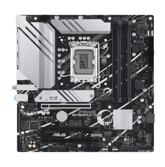 ASUS PRIME B760M-A WIFI-CSM Intel LGA 1700 mATX Motherboard 128GB, DDR5, 1xPCIe 4.0 x16, 2xM.2, 4...