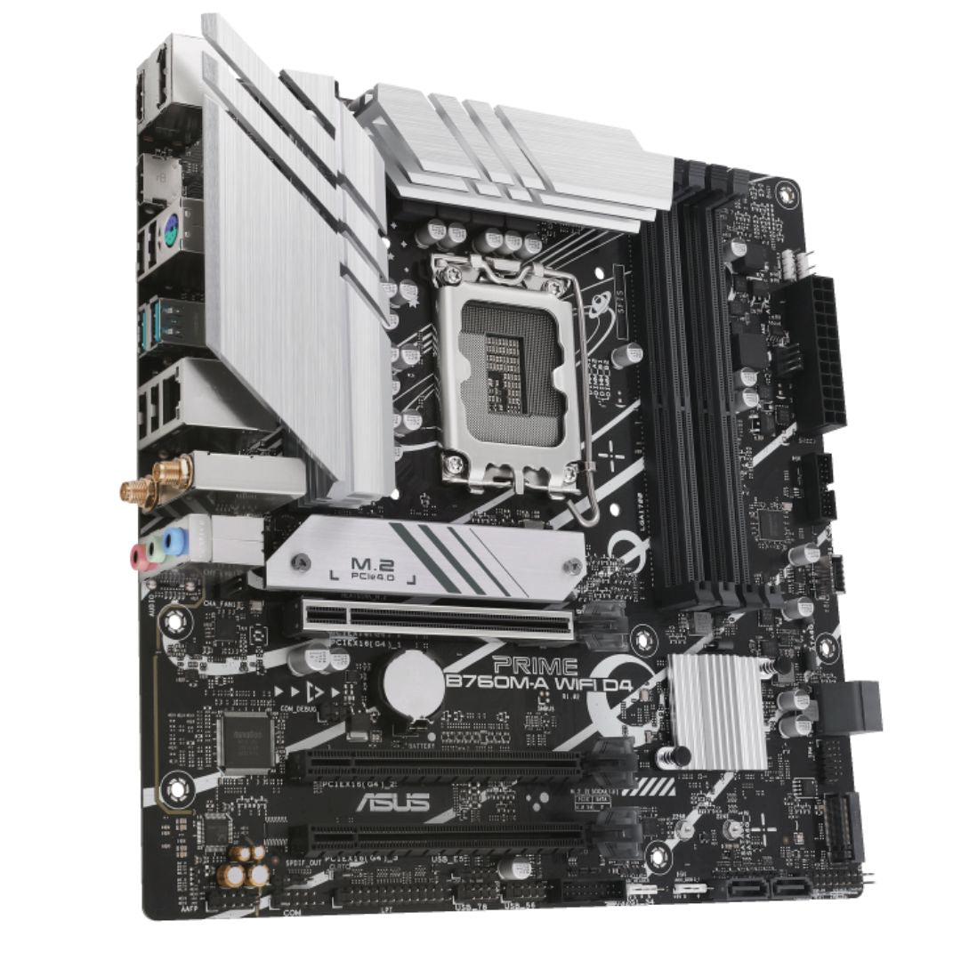 ASUS PRIME B760M-A WIFI-CSM Intel LGA 1700 mATX Motherboard 128GB, DDR5, 1xPCIe 4.0 x16, 2xM.2, 4... - Image 3