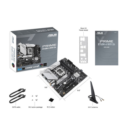 ASUS PRIME B760M-A WIFI-CSM Intel LGA 1700 mATX Motherboard 128GB, DDR5, 1xPCIe 4.0 x16, 2xM.2, 4... - Image 4
