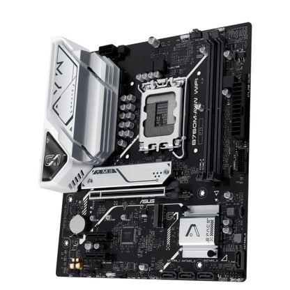 ASUS B760M-AYW WIFI Intel LGA1700 mATX Motherboard, DDR5 96GB 8000(OC), PCIe 4.0, 2xM.2, 2.5GbE,... - Image 2