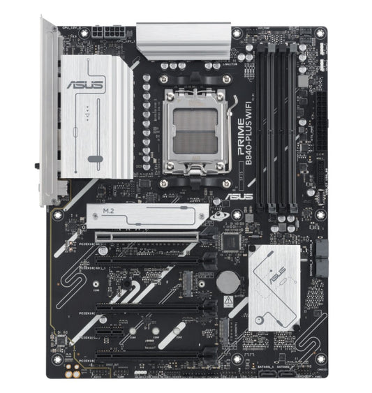 ASUS AMD PRIME B840-PLUS WIFI-CSM (AM5) ATX Motherboard, DDR5 192GB, 1x PCIe 4.0 x16 slot, 3 x M....
