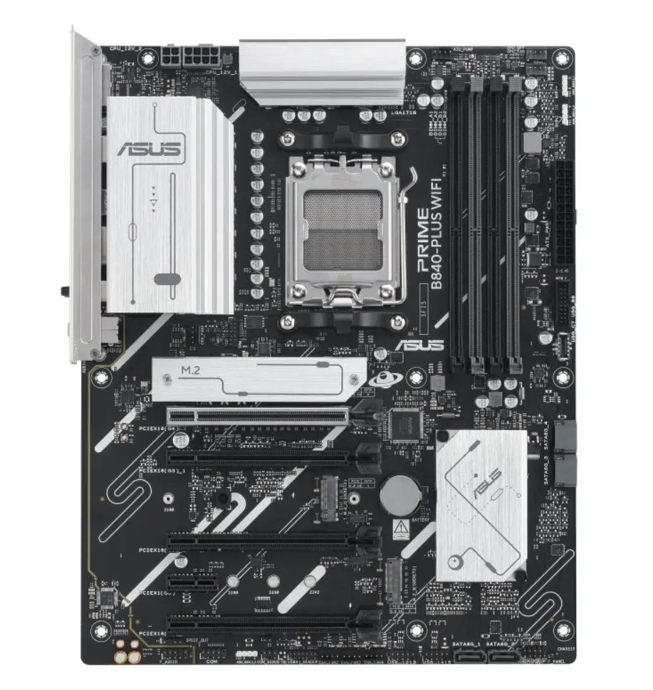 ASUS AMD PRIME B840-PLUS WIFI-CSM (AM5) ATX Motherboard, DDR5 256GB, 1x PCIe 4.0 x16, 3x M.2 slot...