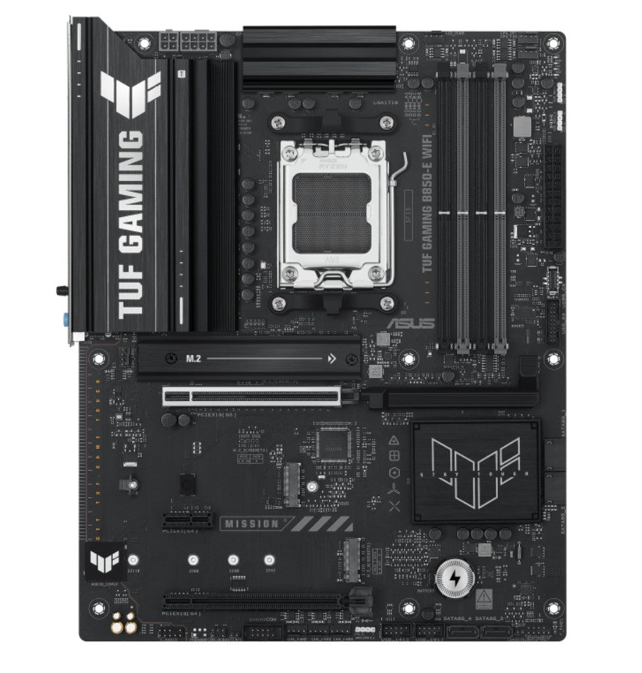 ASUS AMD B850 TUF GAMING B850-E WIFI (AM5)  ATX Motherboard, DDR5 256B, 1x PCIe 5.0 x16 slot, 3 x...