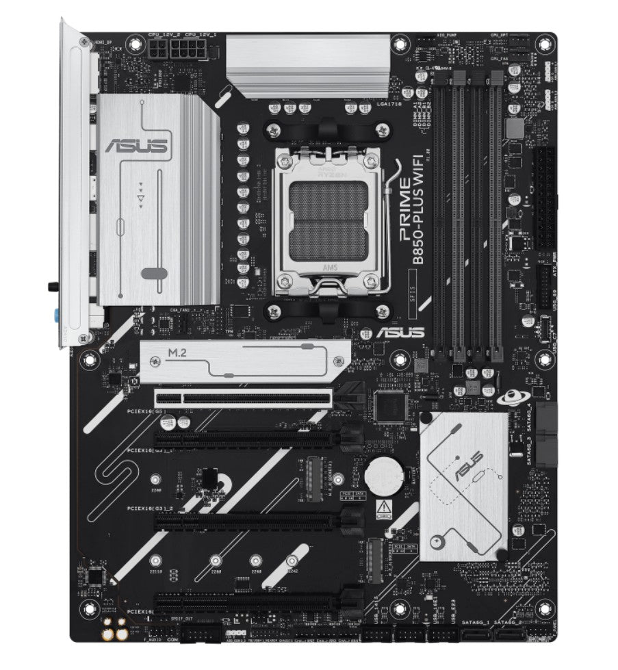 ASUS AMD B850 PRIME B850-PLUS WIFI-CSM (AM5) ATX Motherboard, DDR5, Max 256GB, 1 x PCIe 5.0 x16 s...