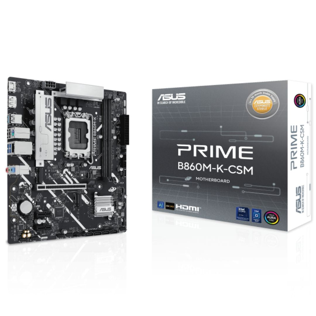 (System Build Only Non Retail Pack) ASUS PRIME B860M-K-CSM Intel LGA1851 Motherboard - Motherboards - Image 3