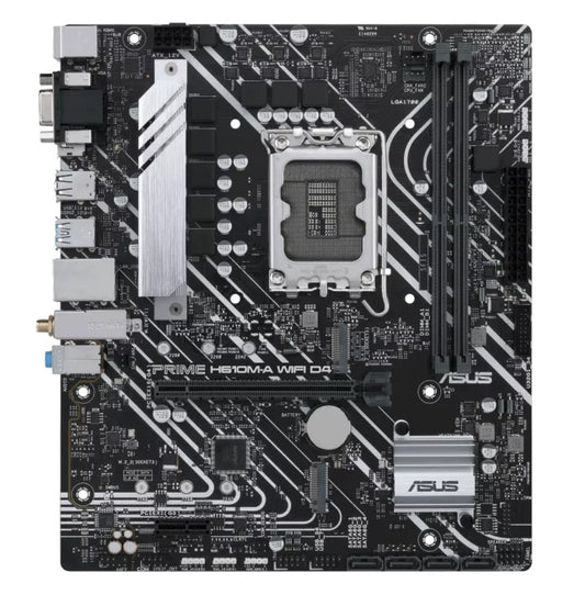 ASUS H610M-A WIFI D4-CSM PRIME Intel LGA 1700 mATX Motherboard, DDR4 64GB, PCIe4.0, M.2, 1Gb Ethe...