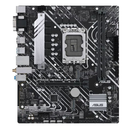 ASUS H610M PRIME H610M-A WIFI D4 Intel LGA 1700  mATX Motherboard, DDR4 64GB PCIe4.0, Dual M.2 sl...