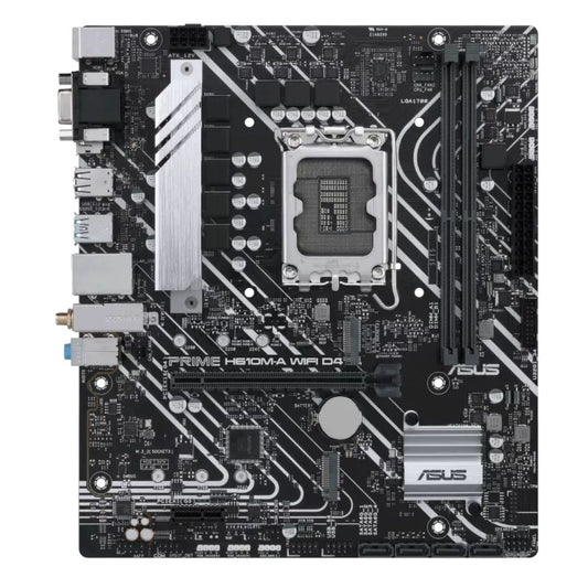 ASUS H610M PRIME H610M-A WIFI D4 Intel LGA 1700  mATX Motherboard, DDR4 64GB PCIe4.0, Dual M.2 sl...
