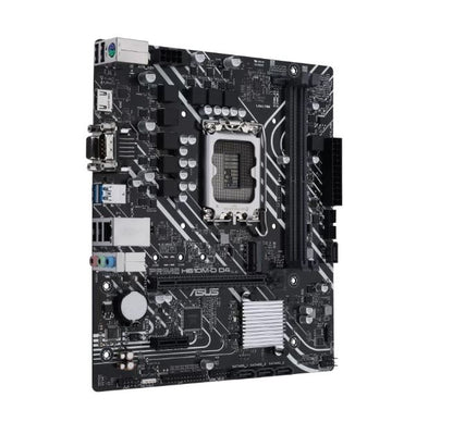 ASUS H610M PRIME H610M-D D4-CSM Intel LGA 1700 mATX Motherboard, DDR4 64GB, PCIe4.0, M.2, 1Gb Eth... - Image 2