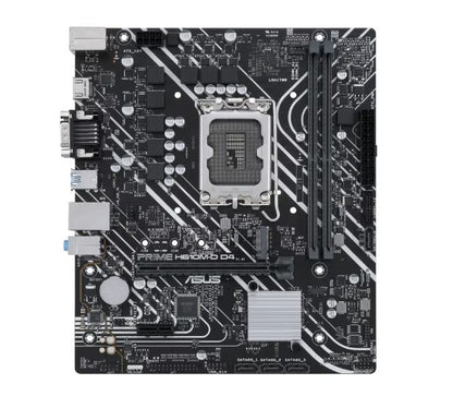 ASUS H610M PRIME H610M-D D4-CSM Intel LGA 1700 mATX Motherboard, DDR4 64GB, PCIe4.0, M.2, 1Gb Eth... - Image 4