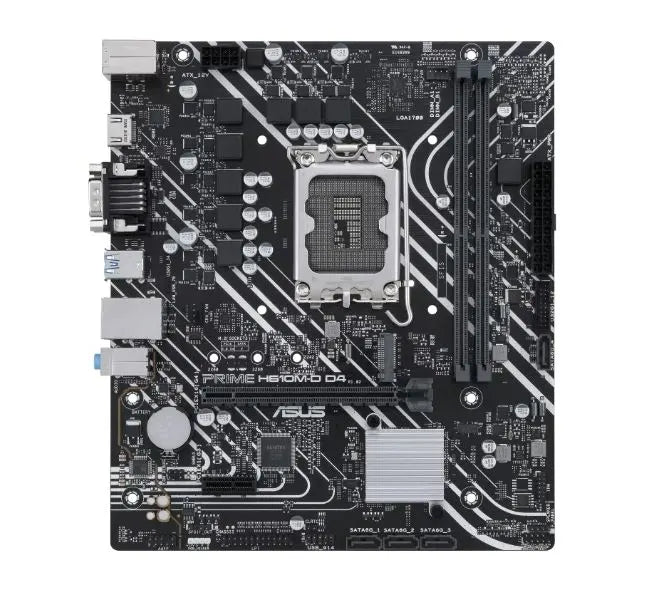 ASUS PRIME H610M-D D4-CSM mATX-Motherboard, LGA1700, DDR4 64GB, PCIe 4.0, 1× M.2, 1GbE - Motherbo... - Image 4