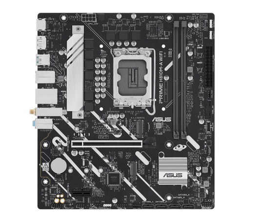 ASUS PRIME H810M-A WIFI-CSM Micro-ATX Motherboard Up to 128GB DDR5 (2x Slots), 1 x PCIe 4.0,  2 x...