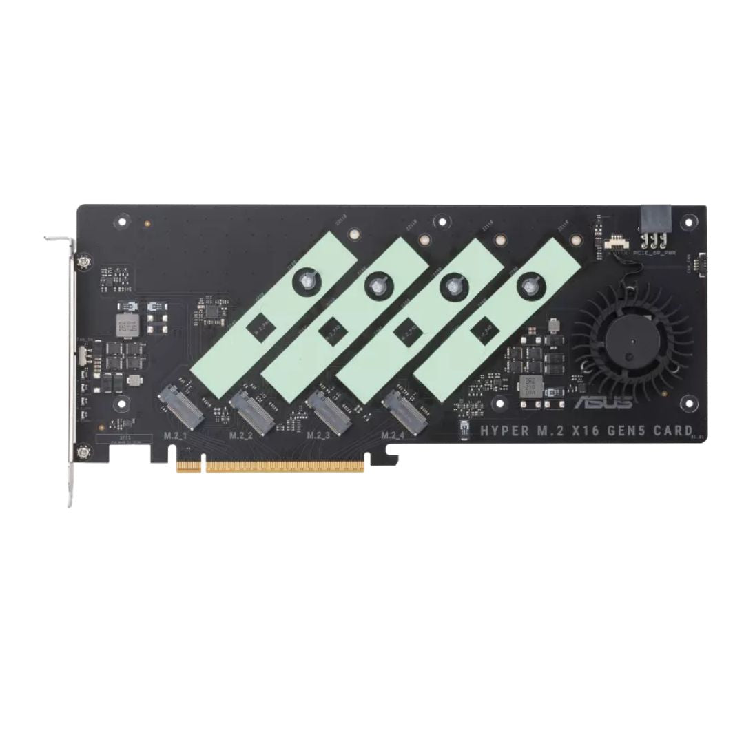 ASUS HYPER M.2 X16 GEN5 CARD (PCIe 5.0/4.0) Supports up to Ffour NVMe M.2 (2242/2260/2280/22110)... - Image 2