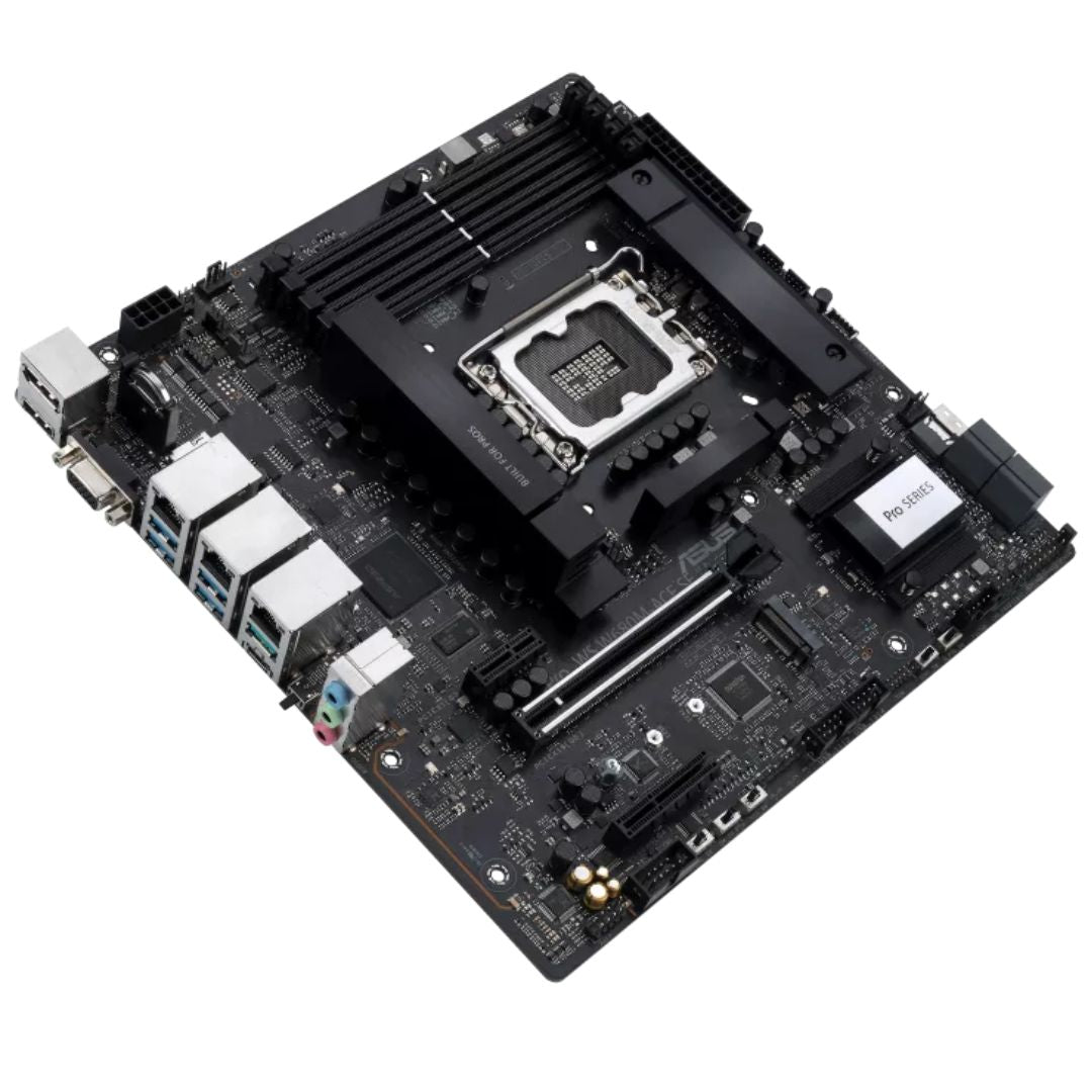 ASUS PRO WS W680M-ACE SE Intel LGA1700 Micro-ATX WorkstationMotherboard, PCIe 5.0 x16, DDR5, Dual... - Image 3
