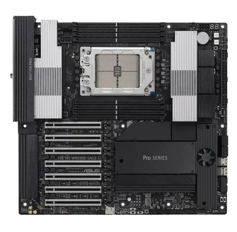 ASUS AMD PRO WS WRX90E-SAGE SE sTR5 EEB Workstation Motherboard, 7 x PCIe 5.0 x16, multi-GPU supp...