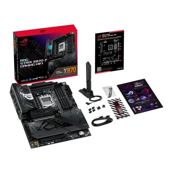 ASUS AMD ROG STRIX X870-F GAMING WIFI (AM5) ATX Motherboard, DDR5 256GB, PCIe 5.0 x16, 4x M.2, 2x... - Image 4