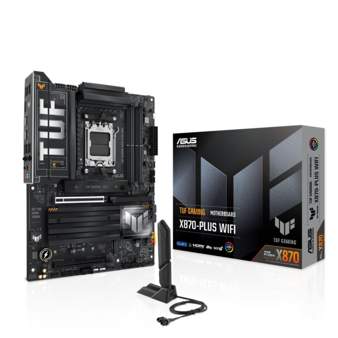 ASUS AMD TUF GAMING X870-PLUS WIFI (AM5) ATX Motherboard, DDR5 192GB, 1x PCIe 5.0 x16 slot, 4 x M... - Image 4