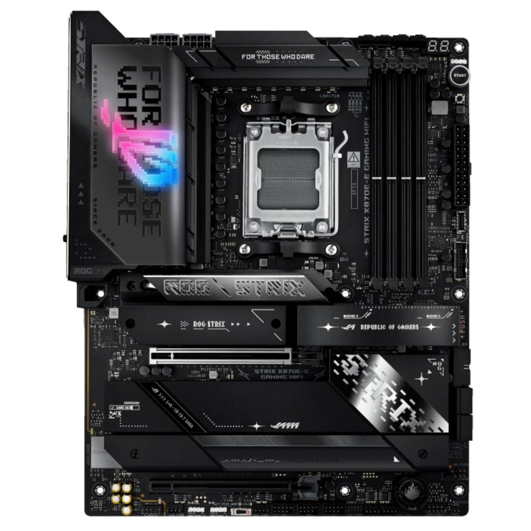 ASUS AMD ROG STRIX X870E-E GAMING WIFI (AM5) ATX Motherboard, DDR5 192GB, 1x PCIe 5.0 x16 slot, 5...