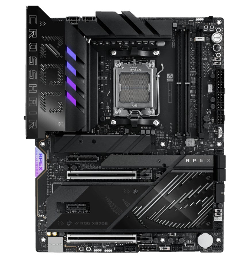 ASUS AMD ROG CROSSHAIR X870E APEX (AM5) ATX Motherboard, DDR5, 18+2+2 Power Stages, AI Cache Boos...