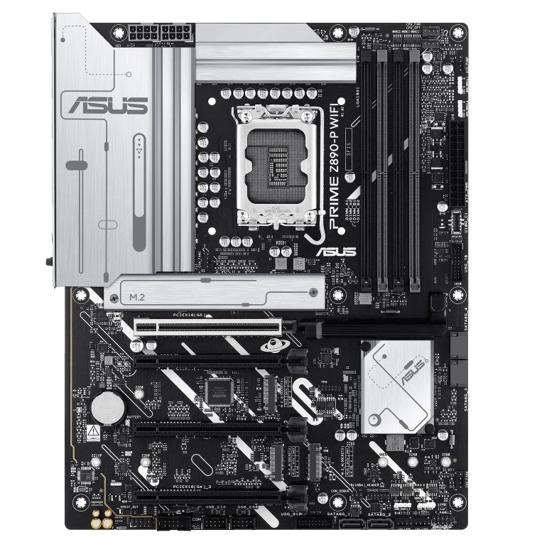 ASUS PRIME Z890-P WIFI-CSM LGA1851 ATX Motherboard 192GB, DDR5, 1 x PCIe 5.0 x16 slots, 4 x M.2 s...