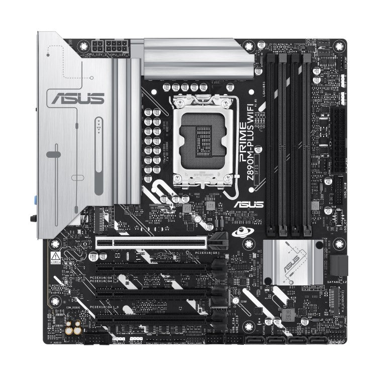 ASUS PRIME Z890M-PLUS WIFI-CSM LGA1851 mATX Motherboard 192GB, DDR5, 1 x PCIe 5.0 x16 slots, 3 x...