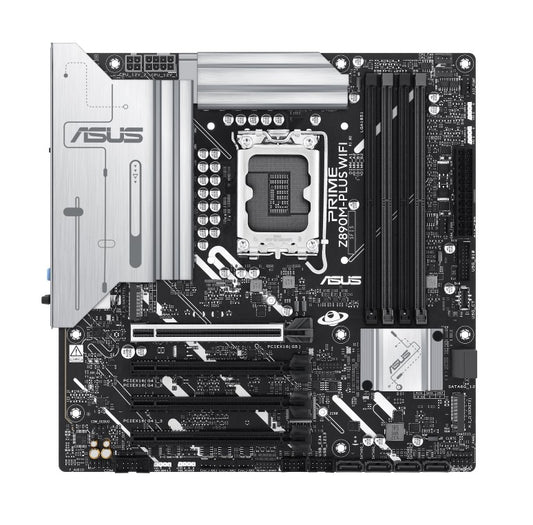 ASUS PRIME Z890M-PLUS WIFI-CSM LGA1851 mATX Motherboard 192GB, DDR5, 1 x PCIe 5.0 x16 slots, 3 x...