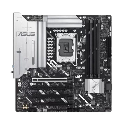 ASUS PRIME Z890M-PLUS WIFI-CSM LGA1851 mATX Motherboard, DDR5 256GB, PCIe 5.0, 3×M.2, 2.5GbE, Wi...