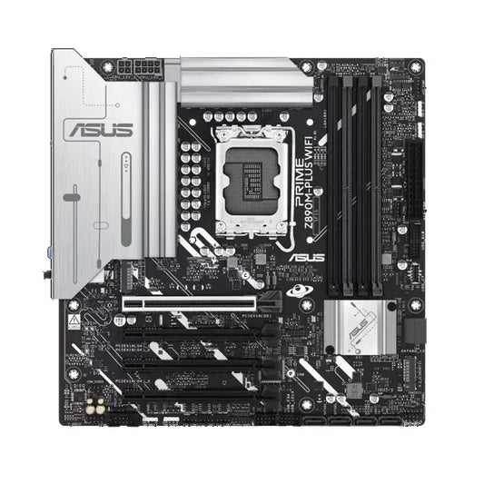 ASUS PRIME Z890M-PLUS WIFI-CSM LGA1851 mATX Motherboard, DDR5 256GB, PCIe 5.0, 3×M.2, 2.5GbE, Wi...