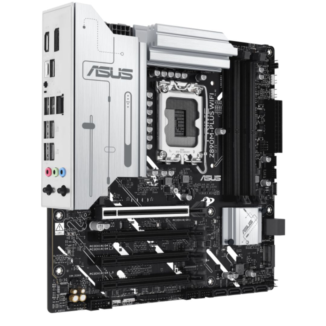 ASUS PRIME Z890M-PLUS WIFI-CSM LGA1851 mATX Motherboard 192GB, DDR5, 1 x PCIe 5.0 x16 slots, 3 x... - Image 2
