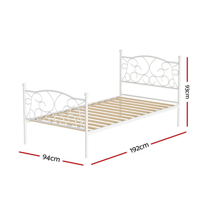 Artiss Bed Frame Single Size Metal Bed Frame GROA - Image 2