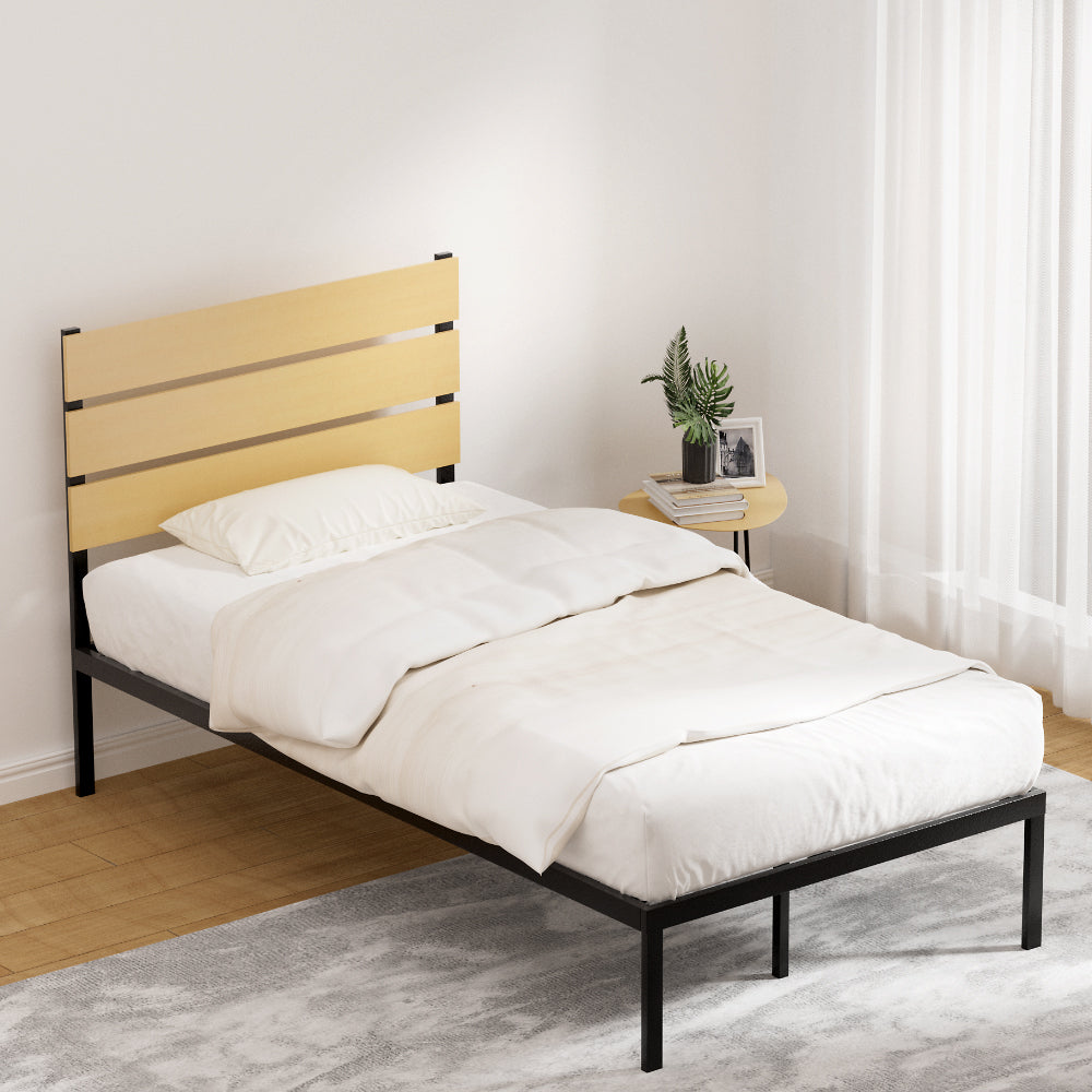 Artiss Bed Frame King Single Size Metal Base Mattress Platform Foundation PAULA - Image 5