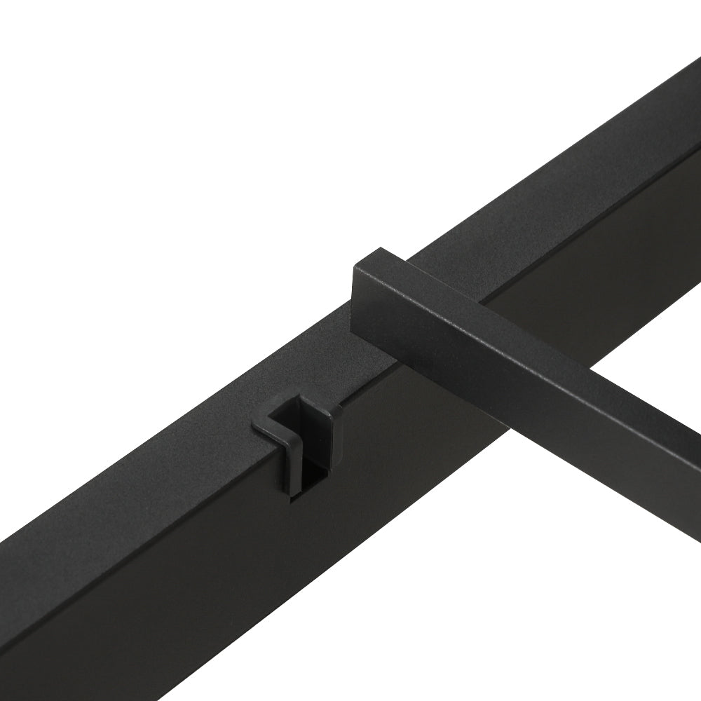 Artiss Bed Frame Queen Size Metal Base Mattress Platform Foundation Black PAULA - Image 3