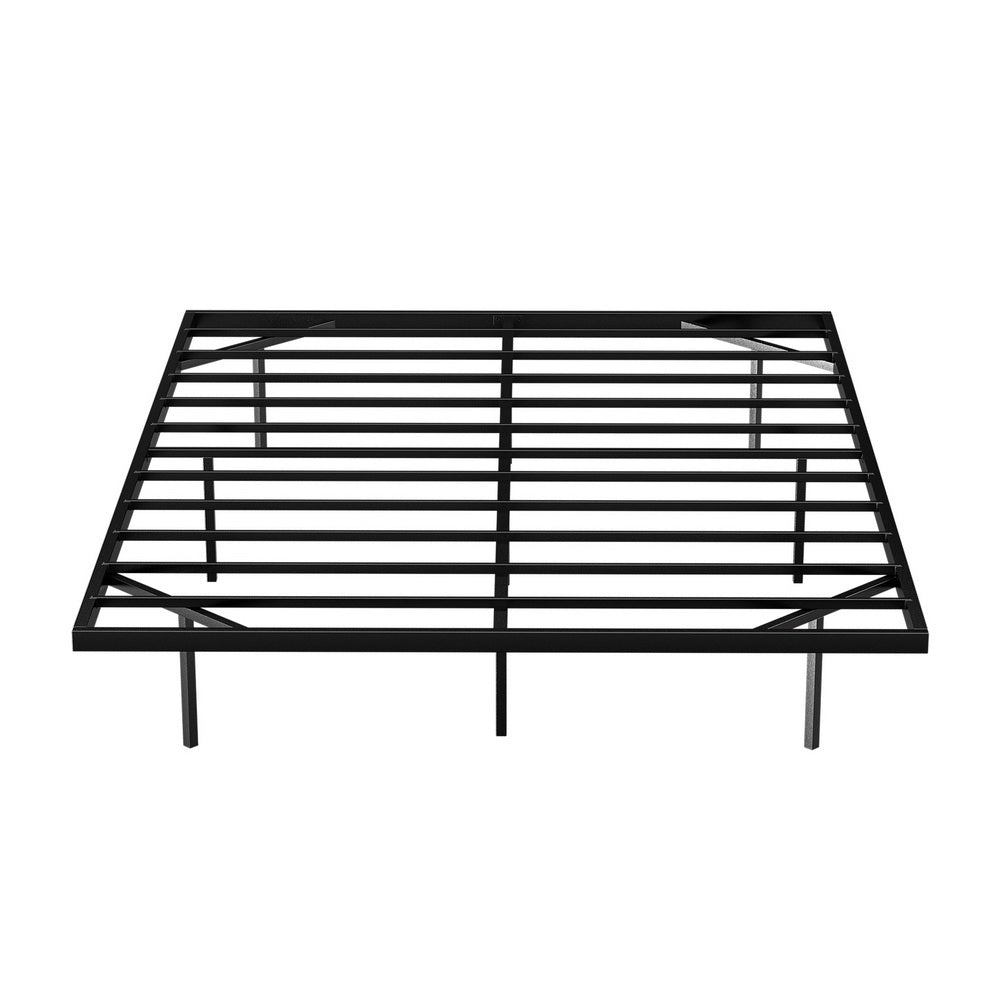Artiss Double Bed Frame,Floating Metal Bed Frame with Smart LED Lights - Sturdy Metal Platform Bed Base, Silent Design, Tool-Free Assembly, 300KG Capacity for Home/Hotel/Master Bedroom​ - Image 3