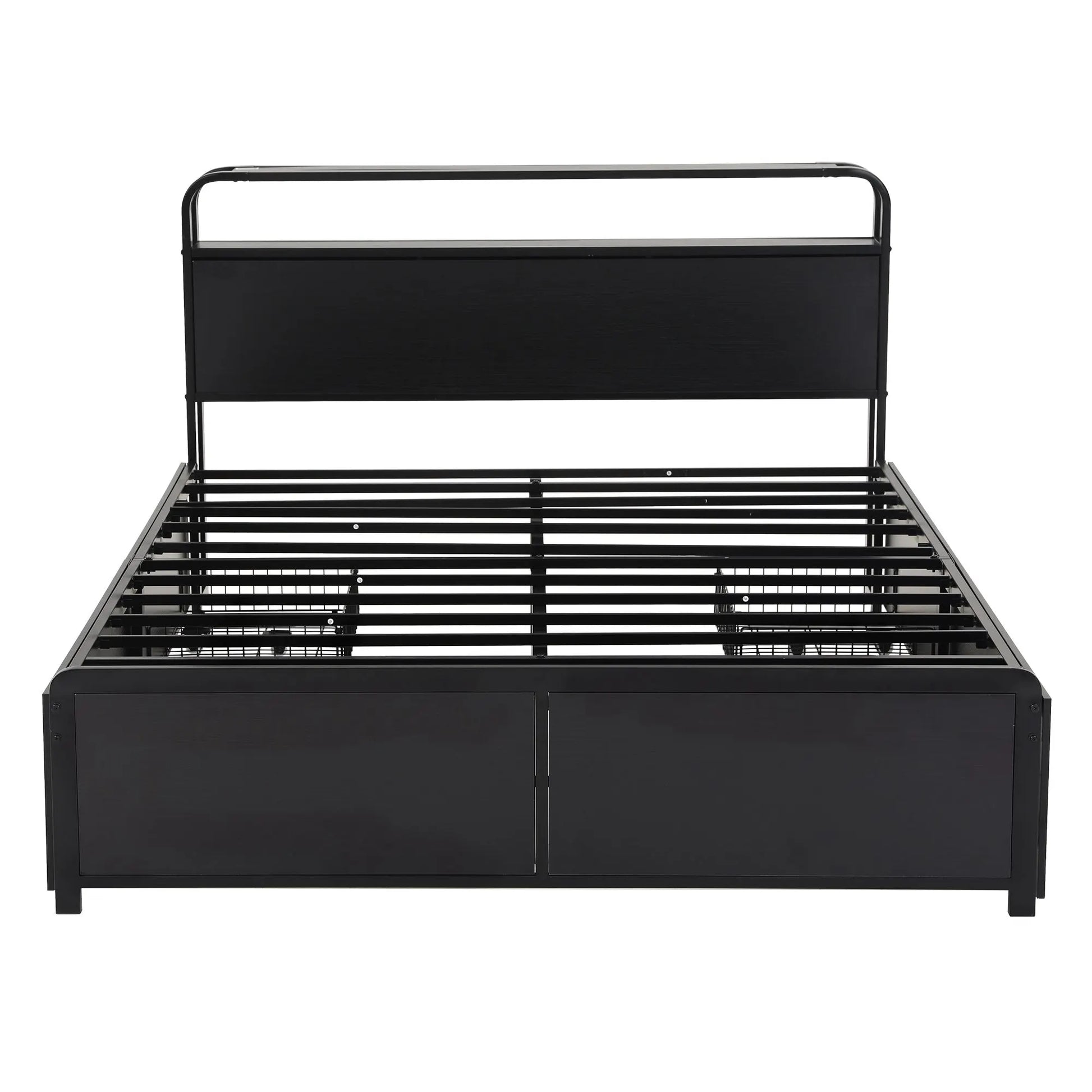 Artiss Queen Metal Bed Frame 4 Drawers Hidden Storage Headboard HEDY - Image 4