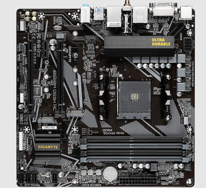 Gigabyte B550M DS3H AC AM4 Ryzen mATX Motherboard, 4x DDR4, 3x PCI-e, 2x M.2, 4x SATA III, RAID 0...