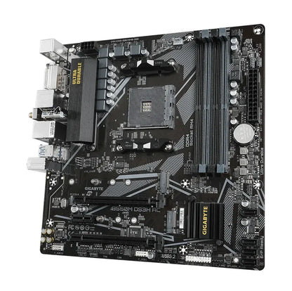 Gigabyte B550M DS3H AC AM4 Ryzen mATX Motherboard, 4x DDR4, 3x PCI-e, 2x M.2, 4x SATA III, RAID 0... - Image 3