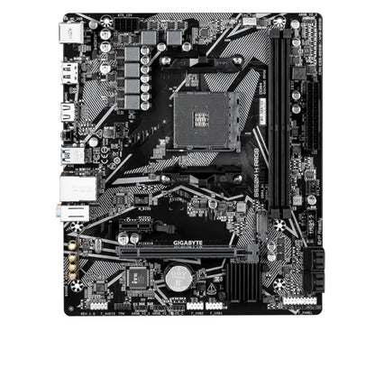 Gigabyte B550M H ARGB Micro-ATX AMD B550 motherboard with AM4 support, PCIe 4.0, DDR4 up to 5100M... - Image 2