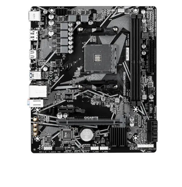 Gigabyte B550M H ARGB Micro-ATX AMD B550 motherboard with AM4 support, PCIe 4.0, DDR4 up to 5100M... - Image 2