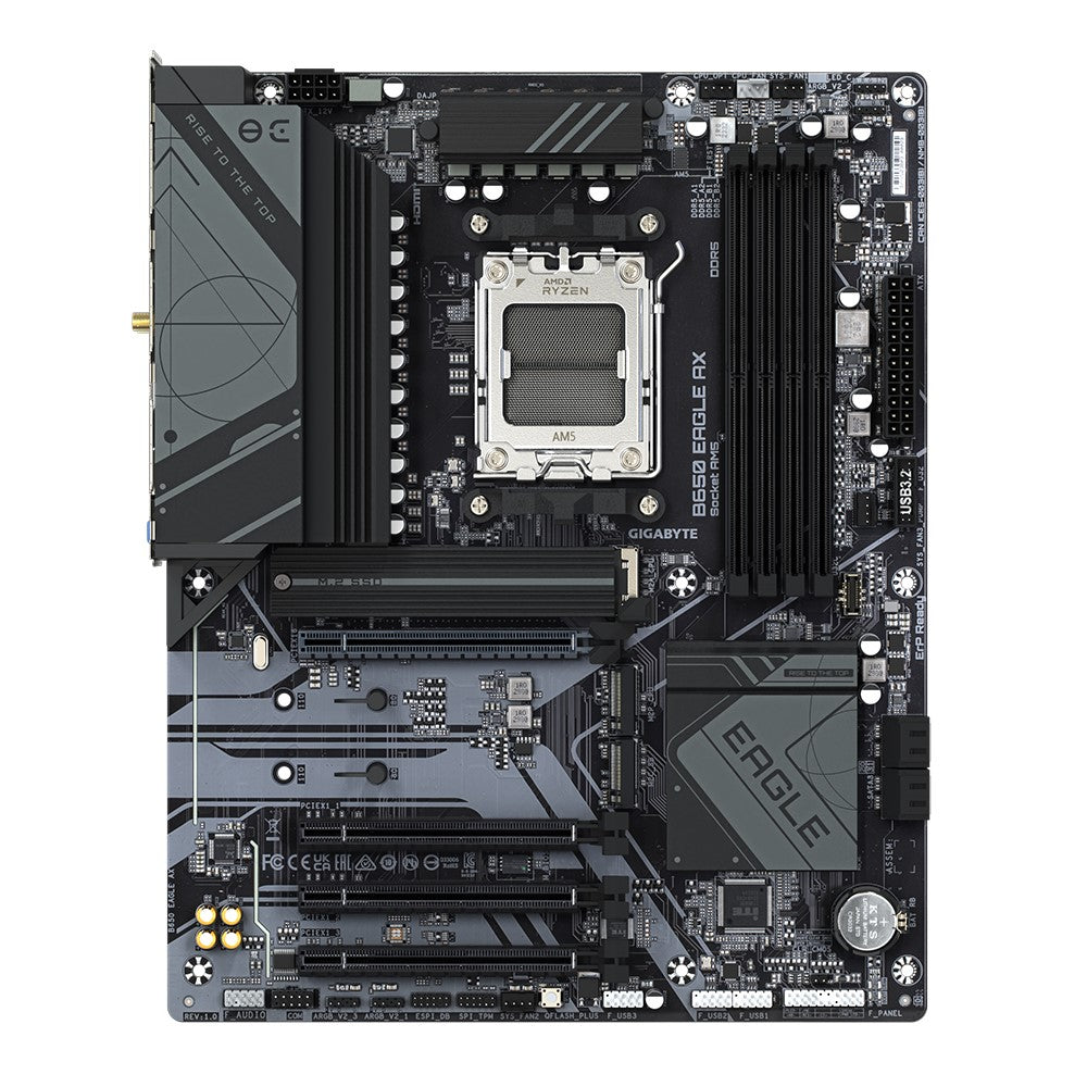 Gigabyte B650 EAGLE AX, AM5, 4 x DDR5 up to 256 GB,  1 x HDMI port, 4x PCI Express x16, 3x  M.2.... - Image 2