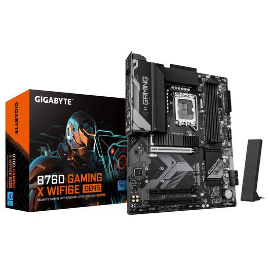 Gigabyte B760 GAMING X WIFI6E GEN5, Intel LGA 1700 ATX Motherboard, 4x DDR5 ~256GB, 3x PCI-E x16,...