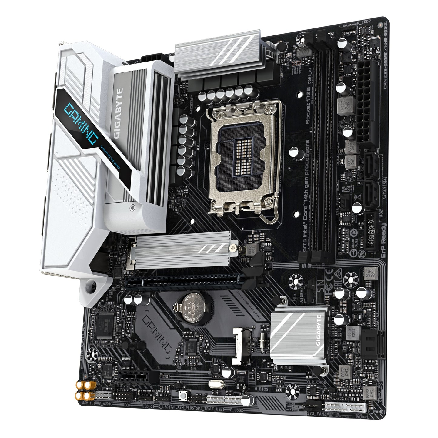 Gigabyte B760M GAMING WIFI PLUS  Intel LGA 1700 m-ATX Motherboard, 2x DDR5 ~128GB, 1x PCI-E x16,... - Image 3