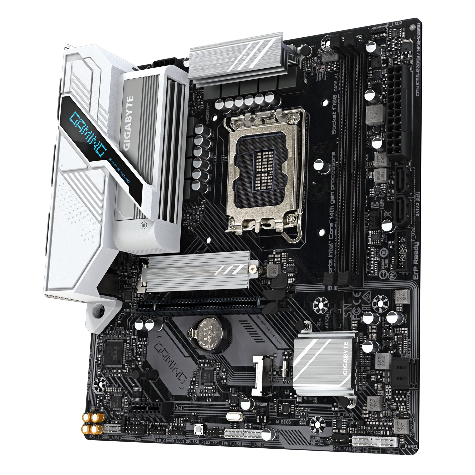 Gigabyte B760M GAMING WIFI PLUS  Intel LGA 1700 m-ATX Motherboard, 2x DDR5 ~128GB, 1x PCI-E x16,... - Image 3